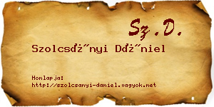 Szolcsányi Dániel névjegykártya